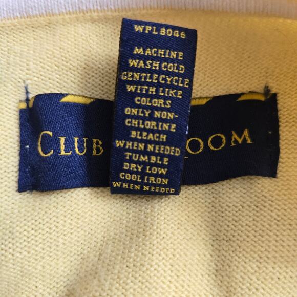 Club Room Men Vtg Y2K Preppy Estate Ivy League Golf Argyle V Neck Sweater Vest M - Picture 7 of 9